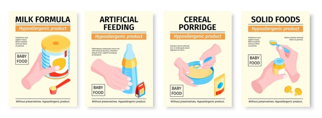 Baby Food Vertical Posters