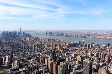 Fototapeta premium aerial view of new york