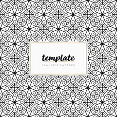 Colorful mandala seamless pattern vector