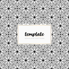 Colorful mandala seamless pattern vector