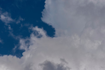 Dramatic clouds. Close view on clouds. Natural, not overprocessed.