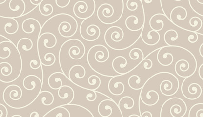 Vintage seamless pattern with elements. Elegant luxury texture for wallpapers, backgrounds and page fill.