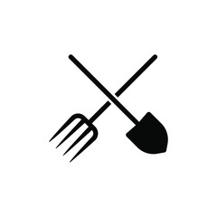 shovel and fork icon