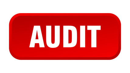 audit button. audit square 3d push button