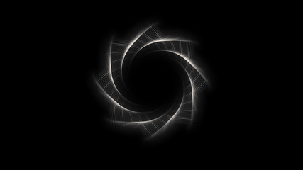 abstract illustration on black background