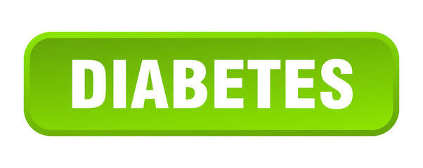 diabetes button. diabetes square 3d push button