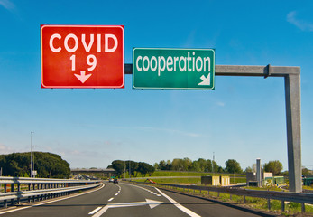 warnings against Covid-19, all united against the virus