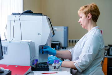 Testing in laboratory. Chemical research. Prevention. Pneumonia diagnosing. COVID-19 and...