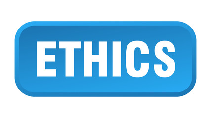 ethics button. ethics square 3d push button