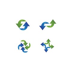 Arrows vector illustration icon logo template design