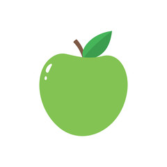 Apple icon isolated on white background.