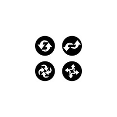 Arrows vector illustration icon logo template design