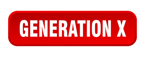 generation x button. generation x square 3d push button