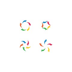 community logo template vector icon design