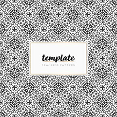 Colorful mandala seamless pattern vector