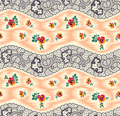 vintage floral background with flowers