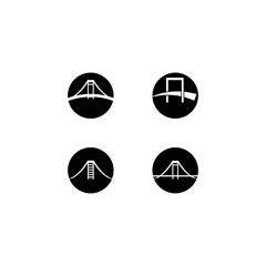 Bridge logo template vector icon design
