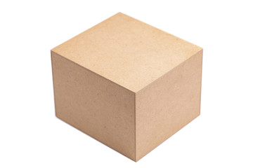 cardboard box isolated on white