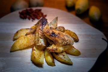 pollo con patate