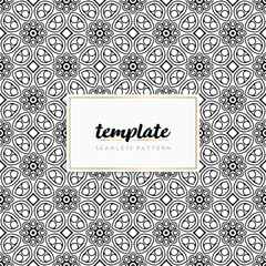 Colorful mandala seamless pattern vector