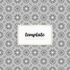 Colorful mandala seamless pattern vector