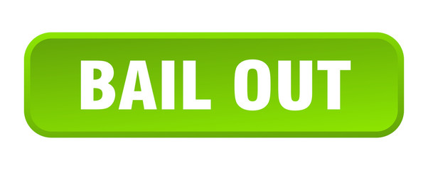 bail out button. bail out square 3d push button