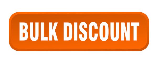 bulk discount button. bulk discount square 3d push button