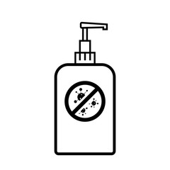 Cleansing gel icon vector. Flat vector sanitize icon symbol sign from modern cleaning.