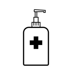 Cleansing gel icon vector. Flat vector sanitize icon symbol sign from modern cleaning.