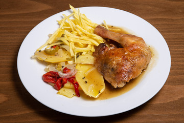 chicken roasted with potato