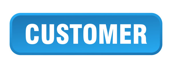 customer button. customer square 3d push button