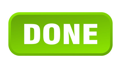 done button. done square 3d push button © Aquir