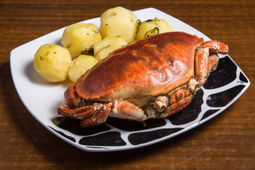 Crab cooked