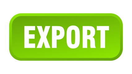 export button. export square 3d push button