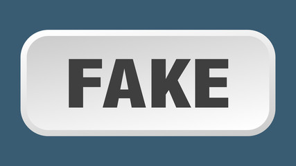 fake button. fake square 3d push button