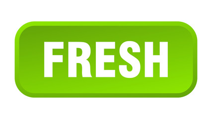 fresh button. fresh square 3d push button