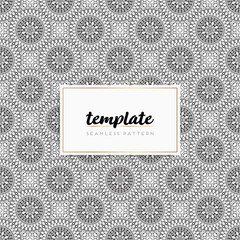 Colorful mandala seamless pattern vector