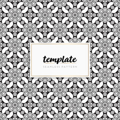 Colorful mandala seamless pattern vector