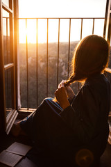 girl is reading a book