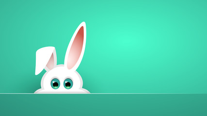 Fototapeta na wymiar cute easter bunny background