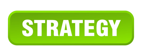 strategy button. strategy square 3d push button