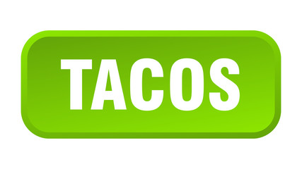 tacos button. tacos square 3d push button