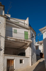 Fototapeta na wymiar Paseo por las calles del municipio de Trevélez en la provincia de Granada, Andalucía