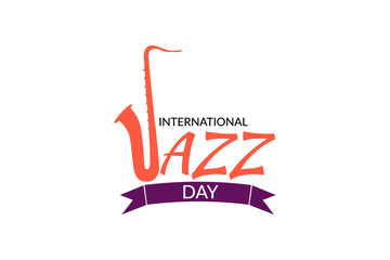 international jazz day design, vector illustration
