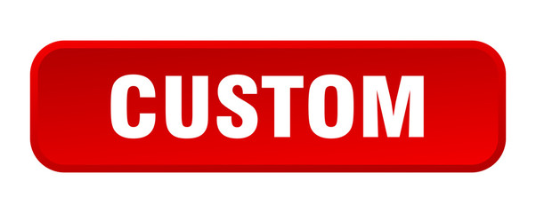 custom button. custom square 3d push button