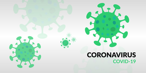Fototapeta premium Fond d'écran/bannière Coronavirus/COVID-19 - Vert