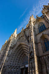 Cathedral of Barcelona city, Catalonia, Spain.