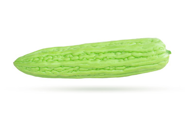 Bitter melon chinese  isolated on white background with clipping path 