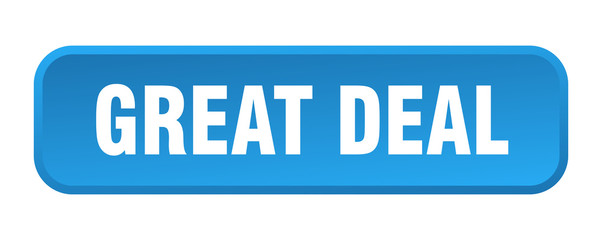 great deal button. great deal square 3d push button