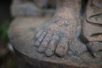 closeup of hand with glove